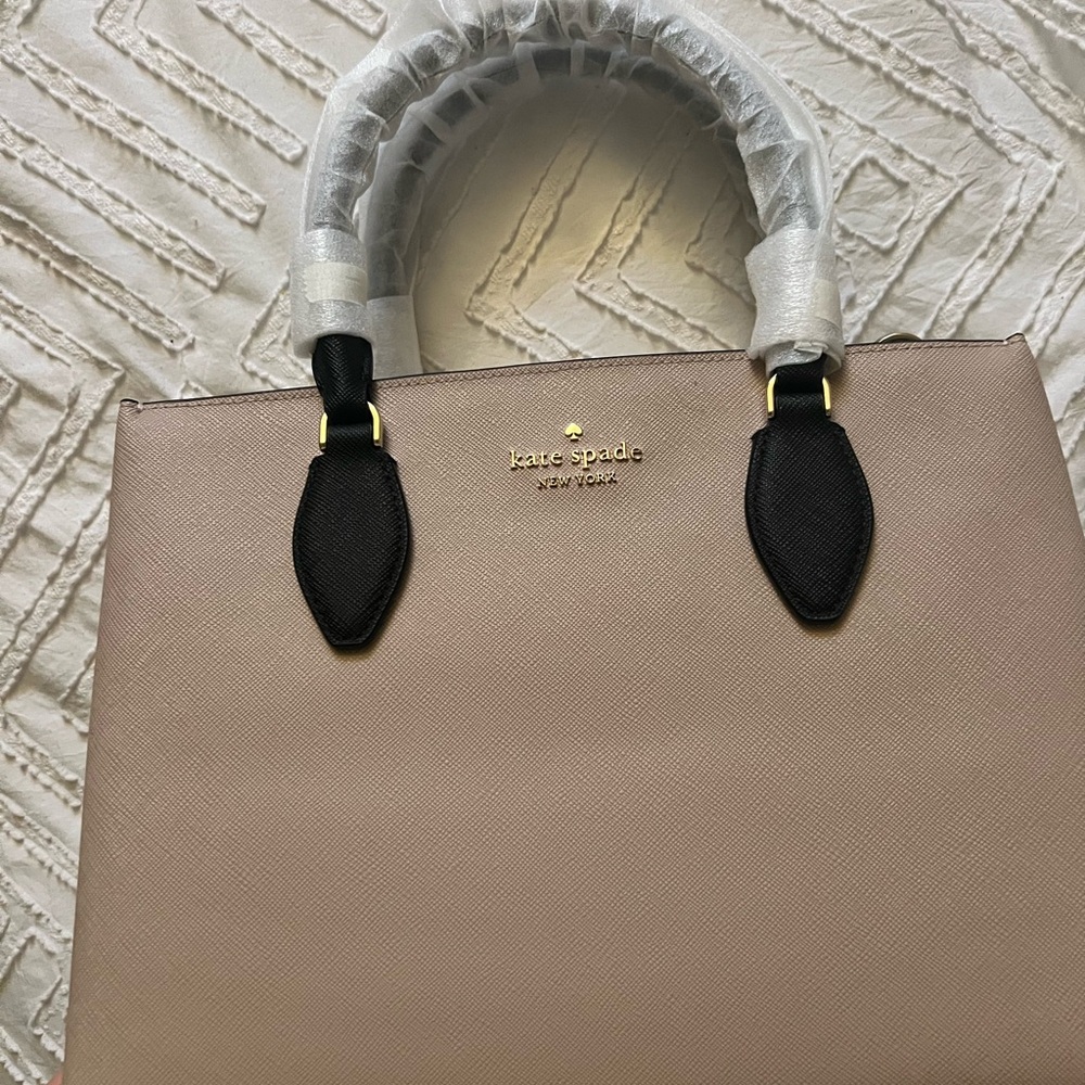 Kate Spade Blush and Black Satchel